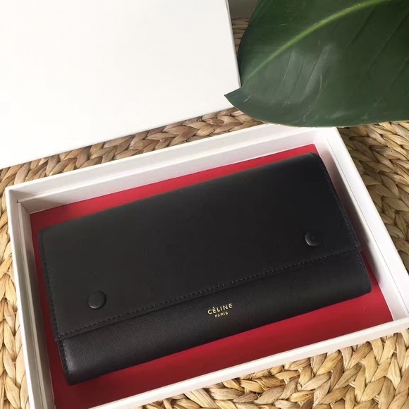 Celine Handbags - Céline Large Flap Multifunction Wallet